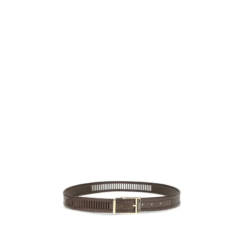 Ferragamo Sample Sale | Ferragamo Brown Calf Leather Bos Taurus Regular Belt - | Designer outlet