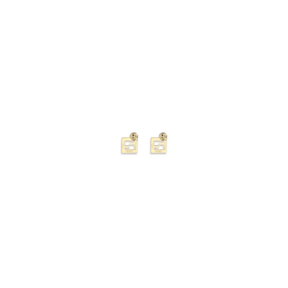 Fendi Sample Sale | Fendi White Brass Earrings - | Designer outlet