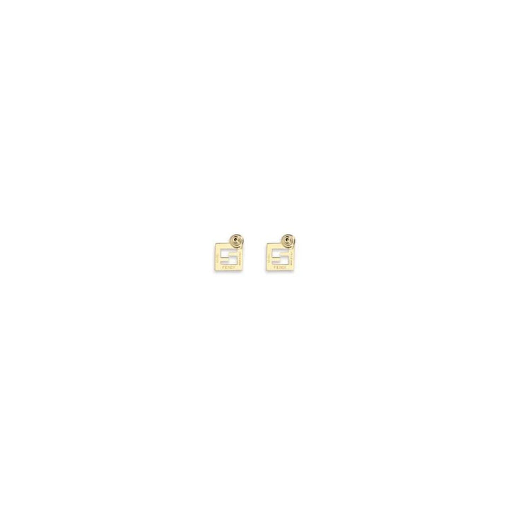 Fendi Sample Sale | Fendi White Brass Earrings - | Designer outlet