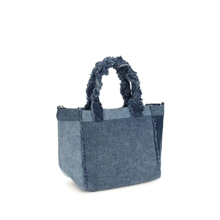 Ganni Sample Sale | Ganni Blue Cotton Handbag - | Designer outlet