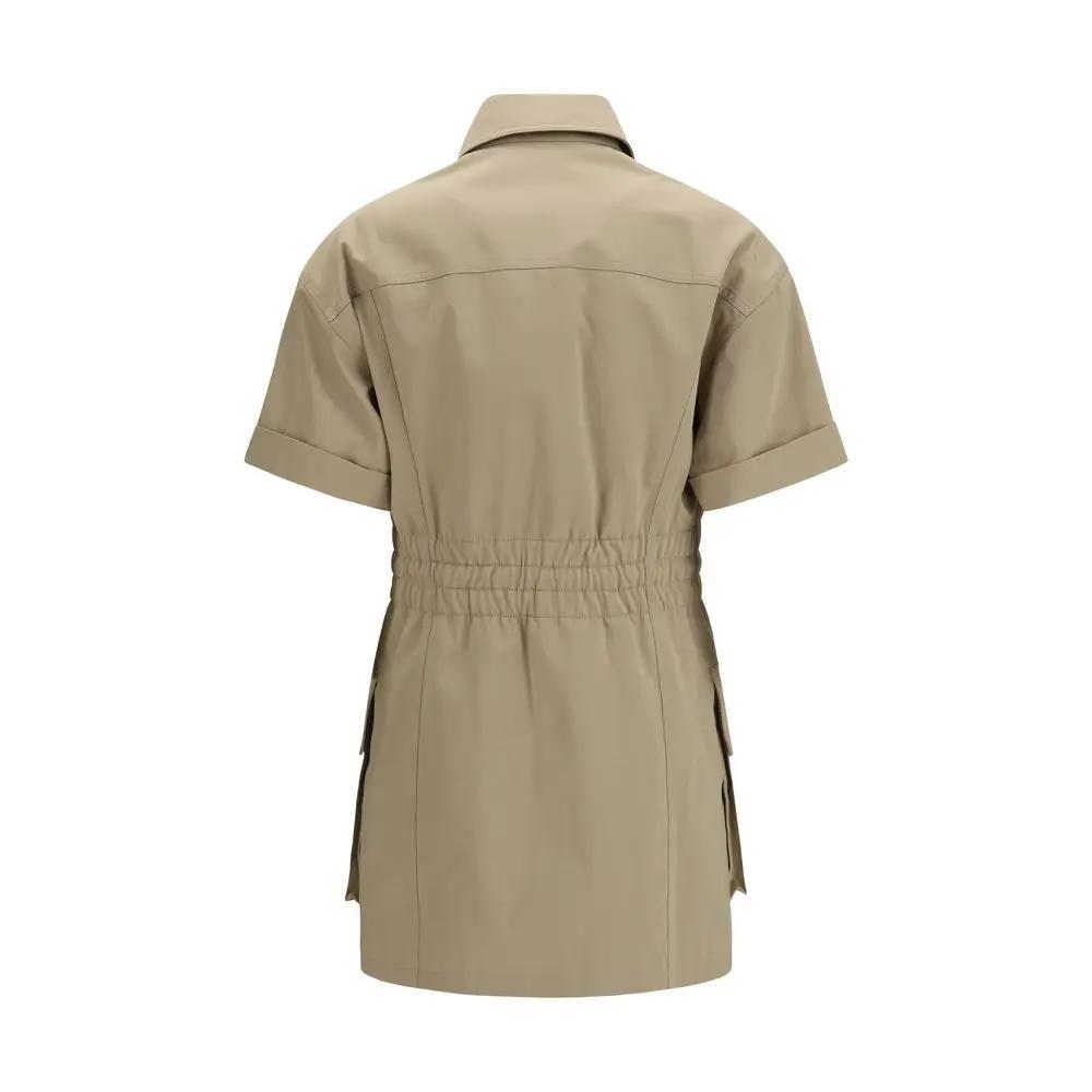 Balmain Sample Sale | Balmain Beige Cotton Casual Dress - | Designer outlet
