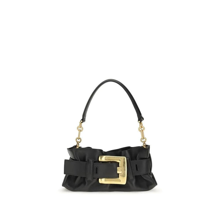 Balmain Sample Sale | Balmain Black Calf Leather Bos Taurus Shoulder Bag - | Designer outlet