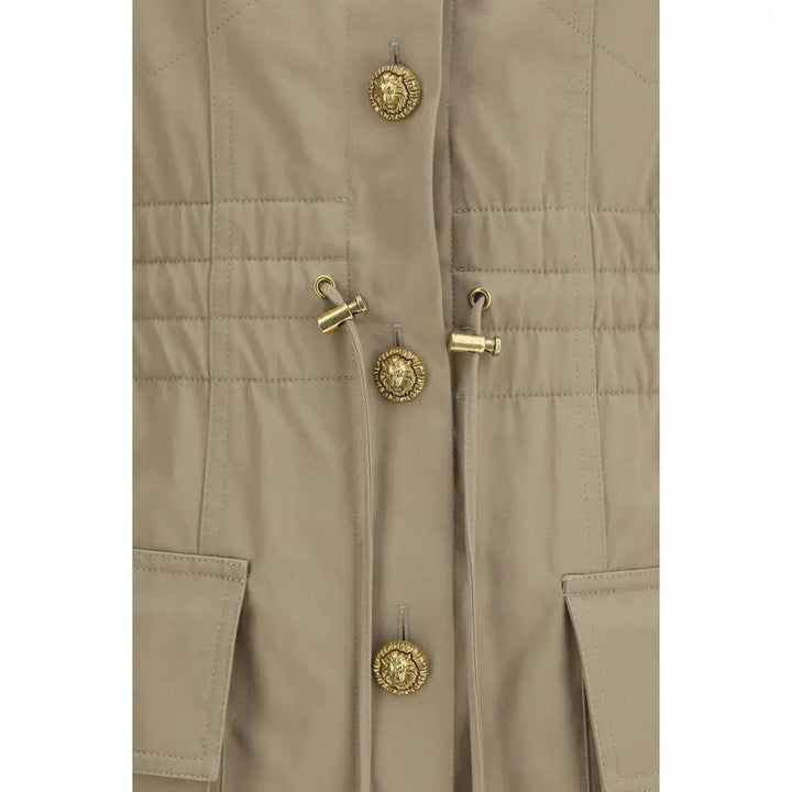 Balmain Sample Sale | Balmain Beige Cotton Casual Dress - | Designer outlet