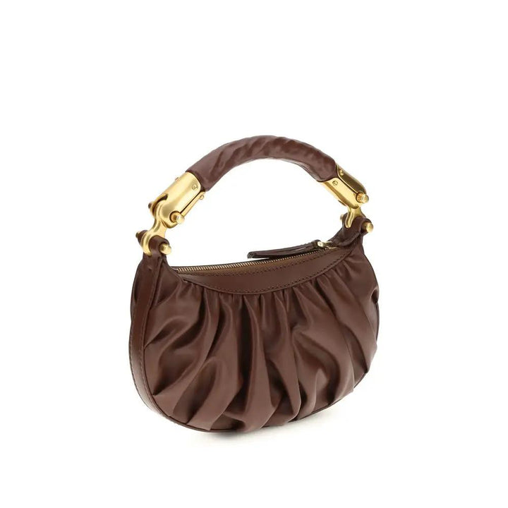 Balmain Sample Sale | Balmain Brown Calf Leather Bos Taurus Shoulder Bag - | Designer outlet