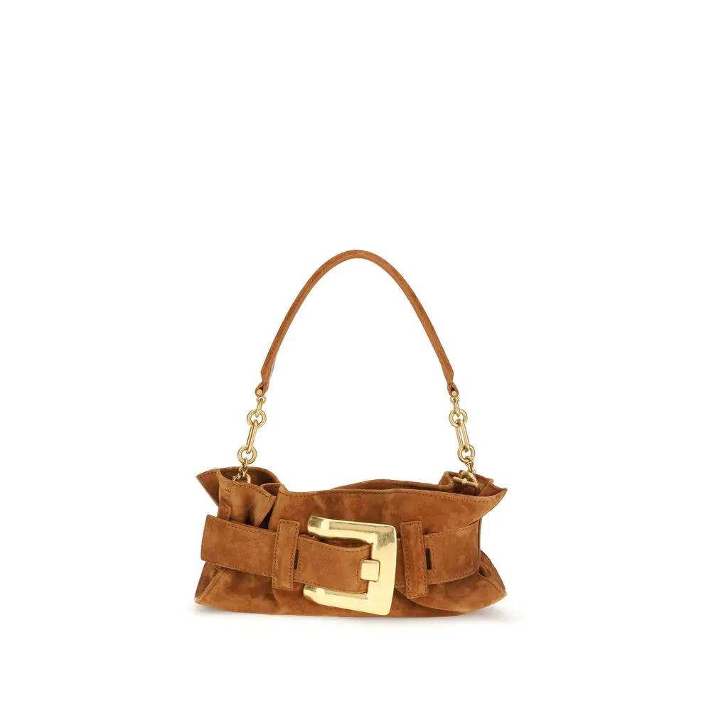Balmain Sample Sale | Balmain Beige Calf Leather Bos Taurus Shoulder Bag - | Designer outlet