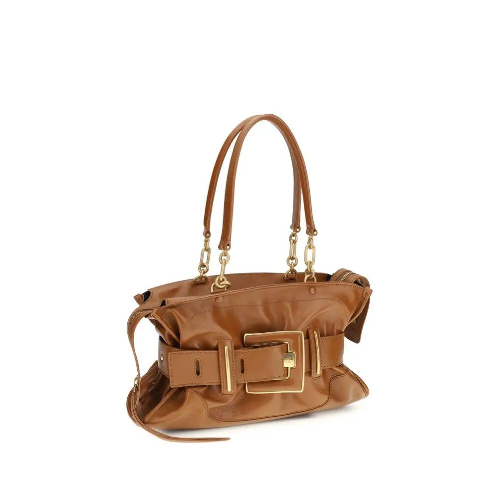 Balmain Sample Sale | Balmain Brown Calf Leather Bos Taurus Handbag - | Designer outlet