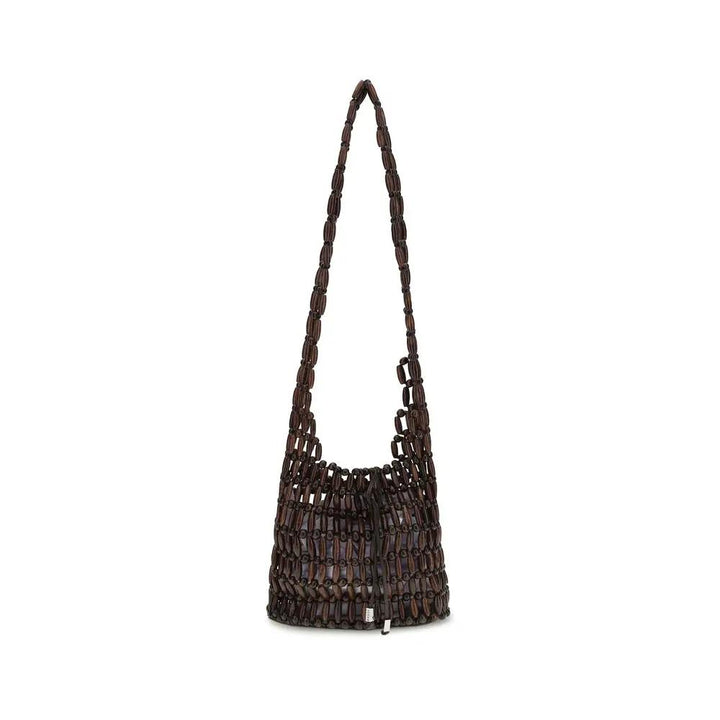 Staud Sample Sale | Staud Brown Wood Shoulder Bag - | Designer outlet
