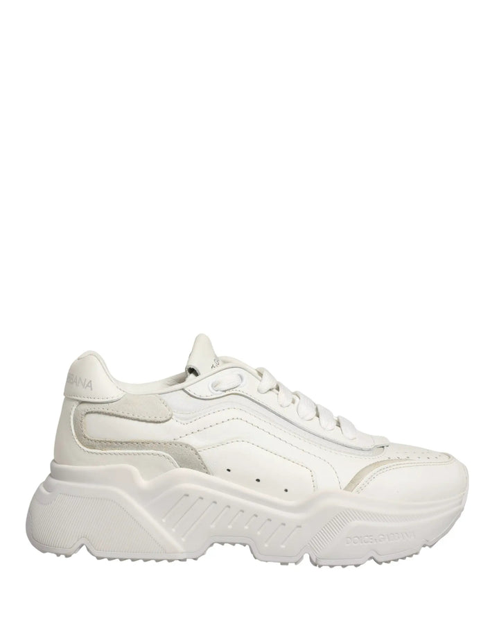 Dolce &amp; Gabbana Sample Sale | Dolce &amp; Gabbana White Leather Daymaster Low Top Sneakers Shoes - | Designer outlet
