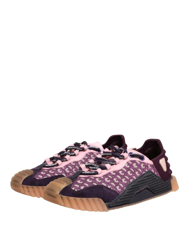 Dolce &amp; Gabbana Multicolor Logo Low Top NS1 Sneakers Shoes