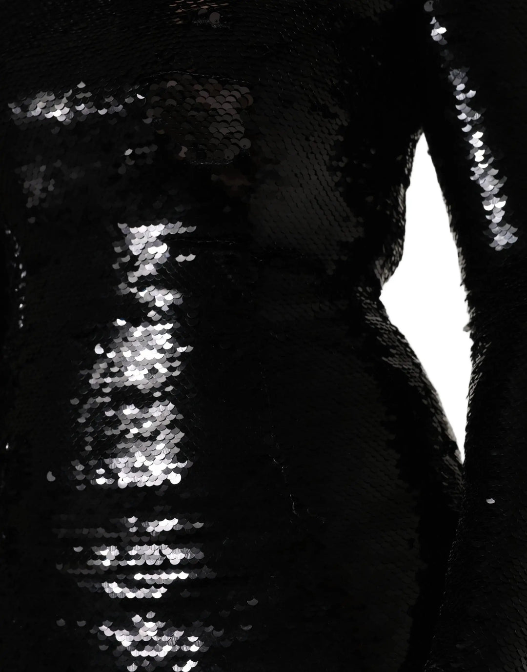 Dolce &amp; Gabbana Black Bodycon Mermaid Sequinned Gown Dress