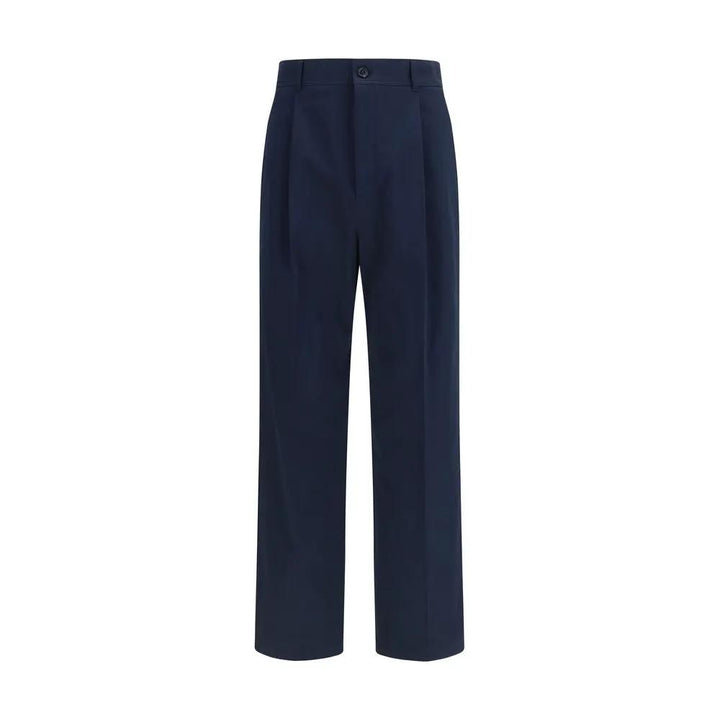 Valentino Garavani Blue Cotton Casual Pants