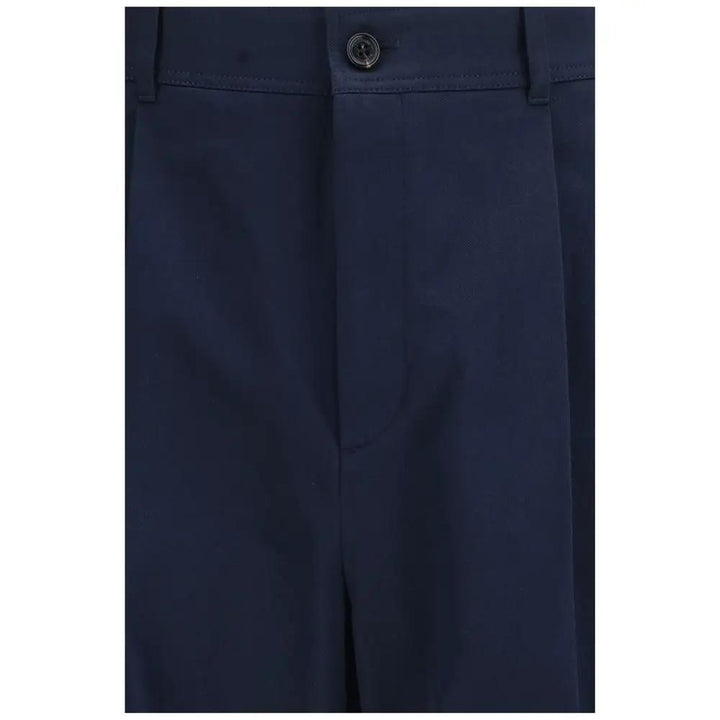 Valentino Garavani Blue Cotton Casual Pants