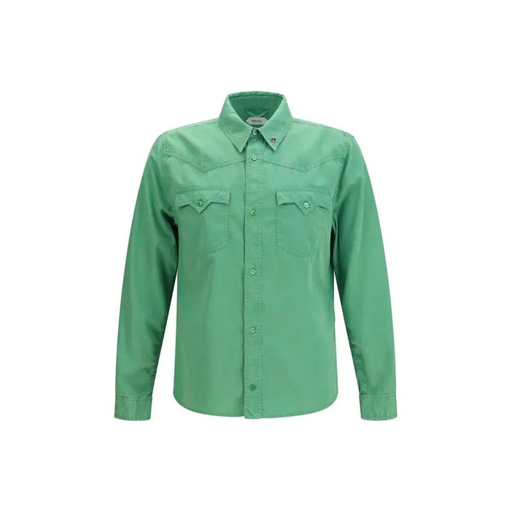Versace Bicolor Cotton Shortsleeve Shirt