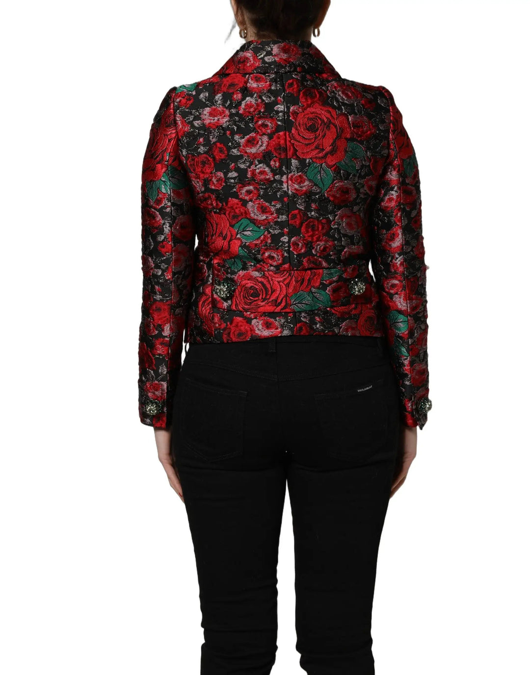 Dolce &amp; Gabbana Sample Sale | Dolce &amp; Gabbana Multicolor Floral Brocade ButtonBlazer Jacket - | Designer outlet
