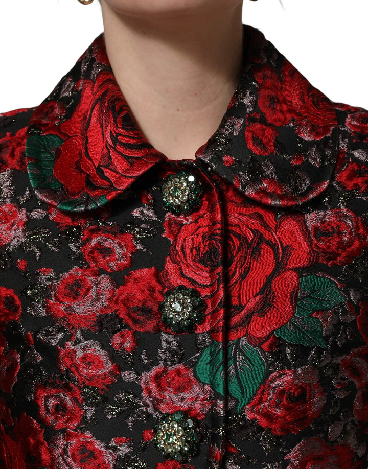 Dolce &amp; Gabbana Sample Sale | Dolce &amp; Gabbana Multicolor Floral Brocade ButtonBlazer Jacket - | Designer outlet