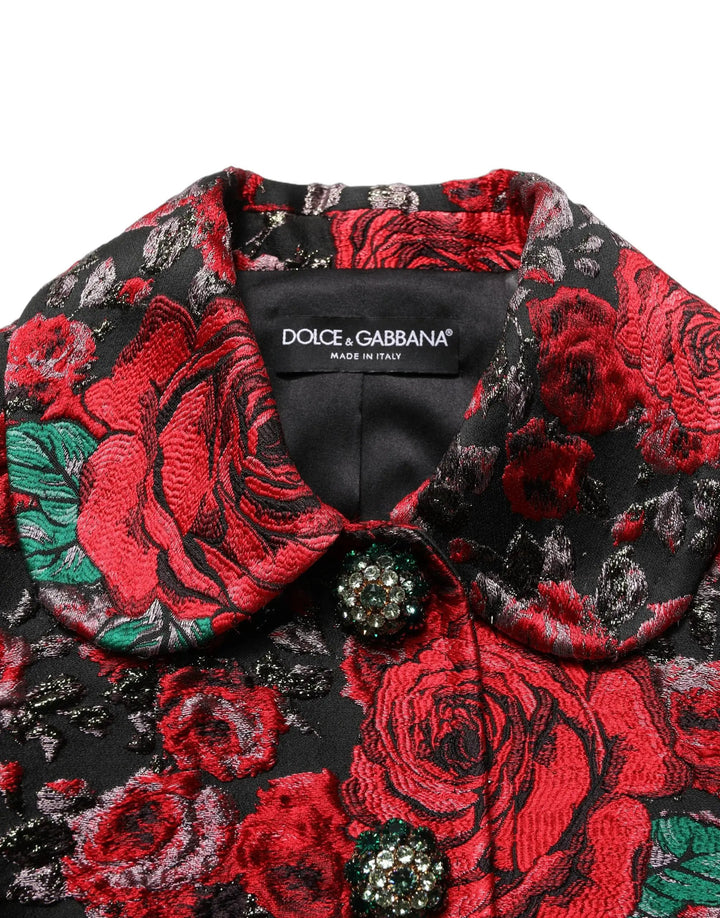 Dolce &amp; Gabbana Sample Sale | Dolce &amp; Gabbana Multicolor Floral Brocade ButtonBlazer Jacket - | Designer outlet