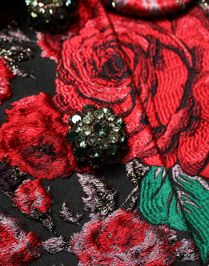 Dolce &amp; Gabbana Sample Sale | Dolce &amp; Gabbana Multicolor Floral Brocade ButtonBlazer Jacket - | Designer outlet
