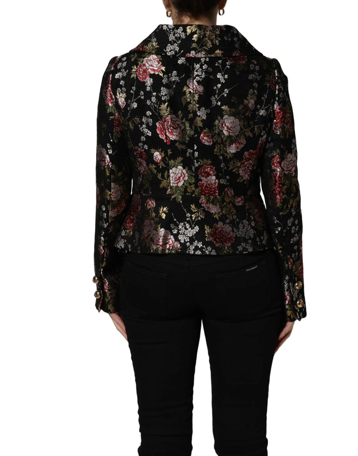Dolce &amp; Gabbana Sample Sale | Dolce &amp; Gabbana Multicolor Floral Brocade Blazer Jacket - | Designer outlet