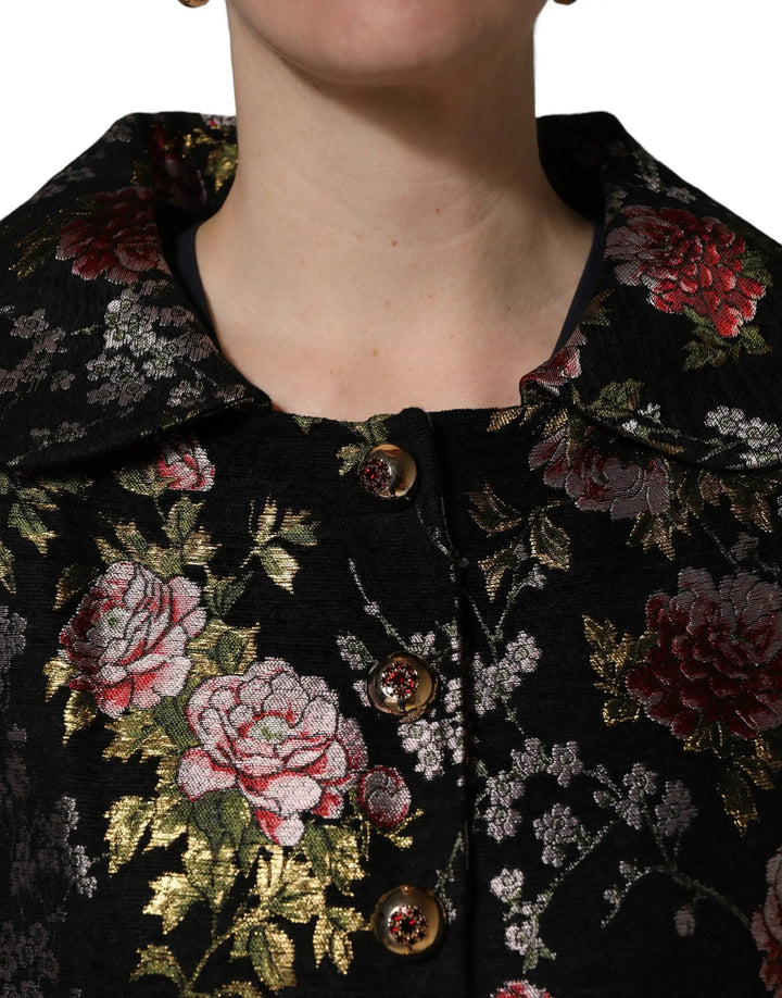 Dolce &amp; Gabbana Sample Sale | Dolce &amp; Gabbana Multicolor Floral Brocade Blazer Jacket - | Designer outlet