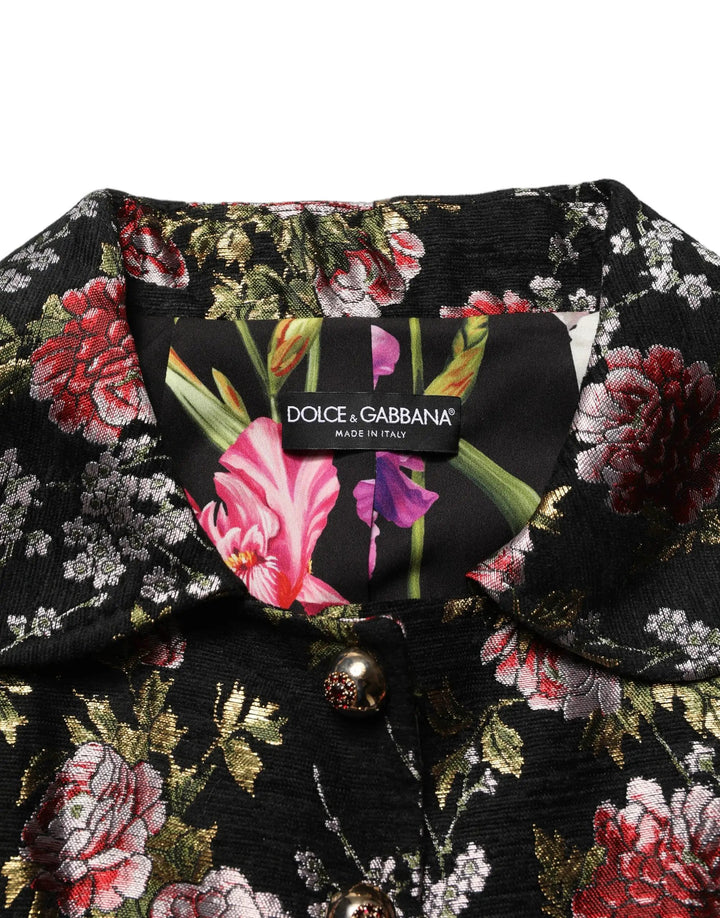 Dolce &amp; Gabbana Sample Sale | Dolce &amp; Gabbana Multicolor Floral Brocade Blazer Jacket - | Designer outlet