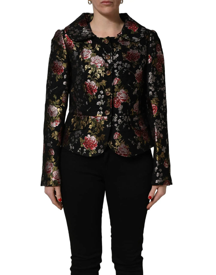 Dolce &amp; Gabbana Sample Sale | Dolce &amp; Gabbana Multicolor Floral Brocade Blazer Jacket - | Designer outlet