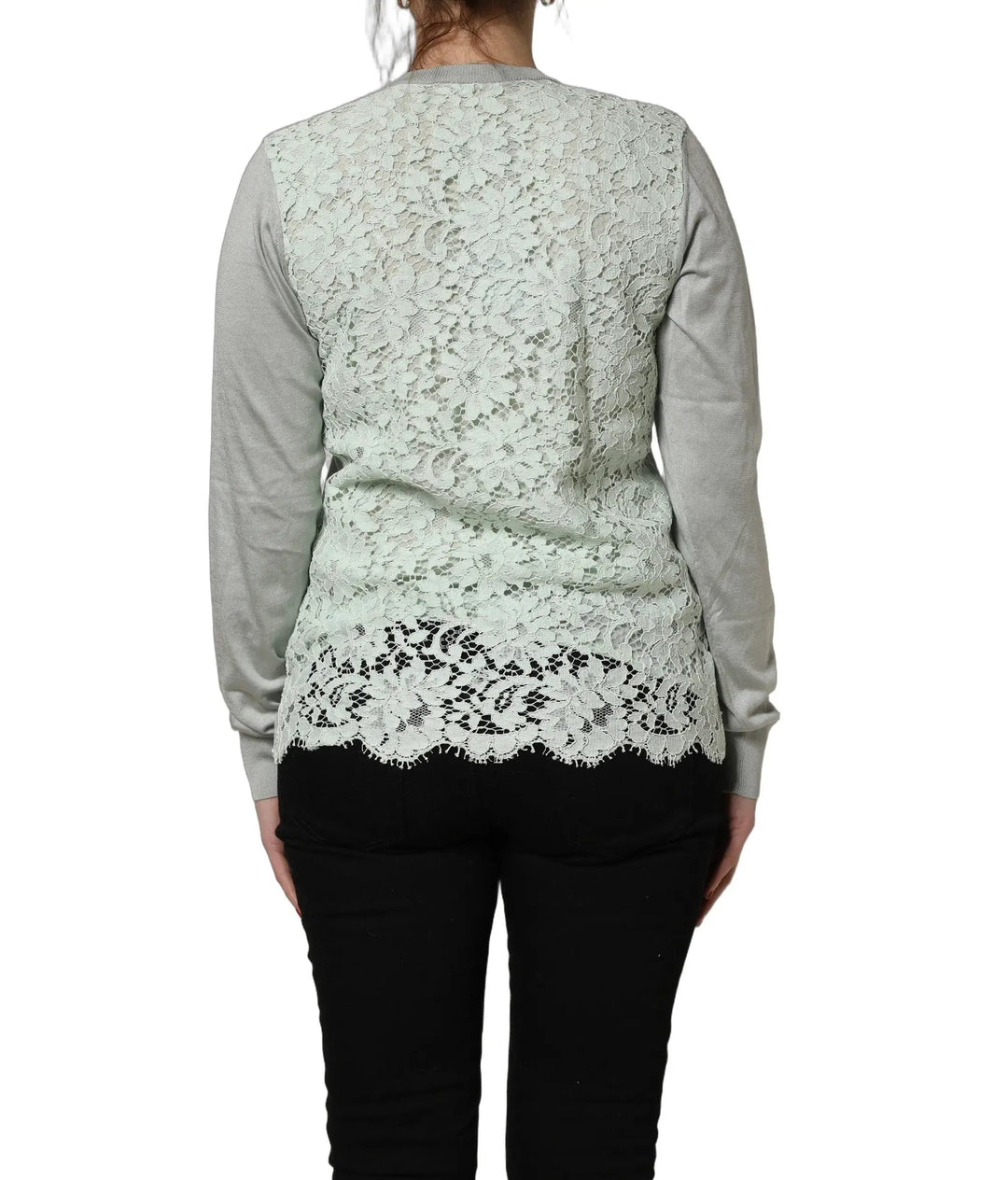 Dolce &amp; Gabbana Sample Sale | Dolce &amp; Gabbana Green ButtonDown LongSleeve Cardigan Sweater - | Designer outlet