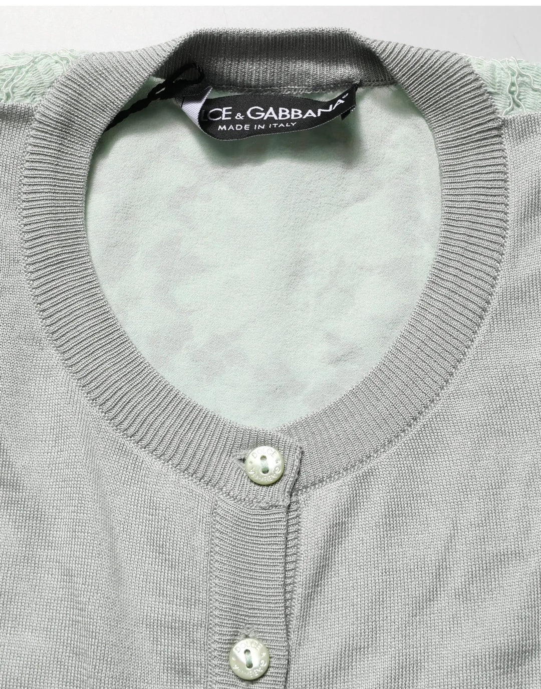 Dolce &amp; Gabbana Sample Sale | Dolce &amp; Gabbana Green ButtonDown LongSleeve Cardigan Sweater - | Designer outlet