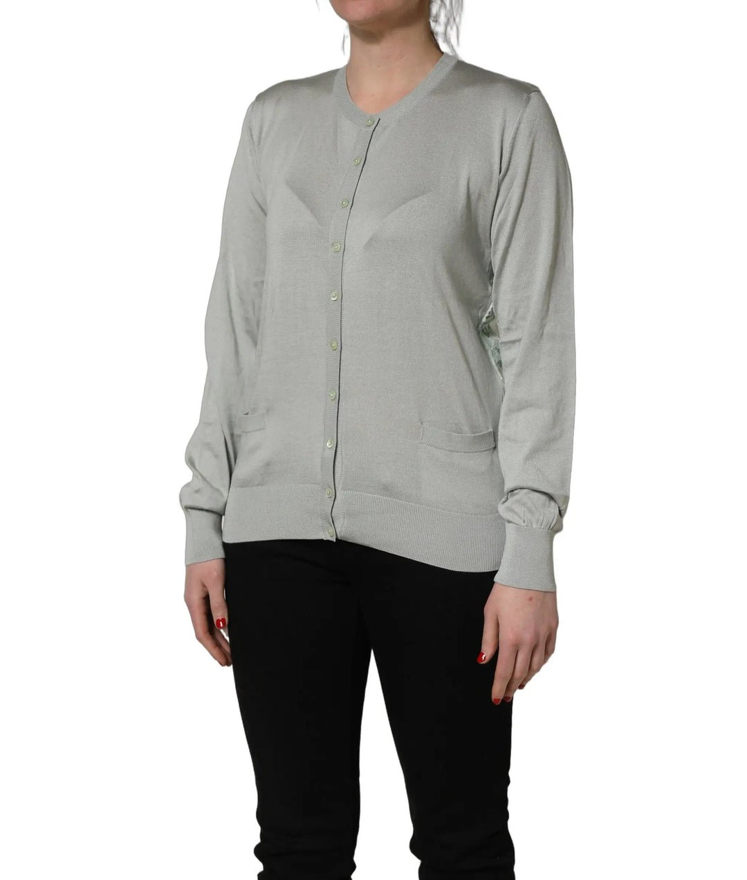 Dolce &amp; Gabbana Sample Sale | Dolce &amp; Gabbana Green ButtonDown LongSleeve Cardigan Sweater - | Designer outlet