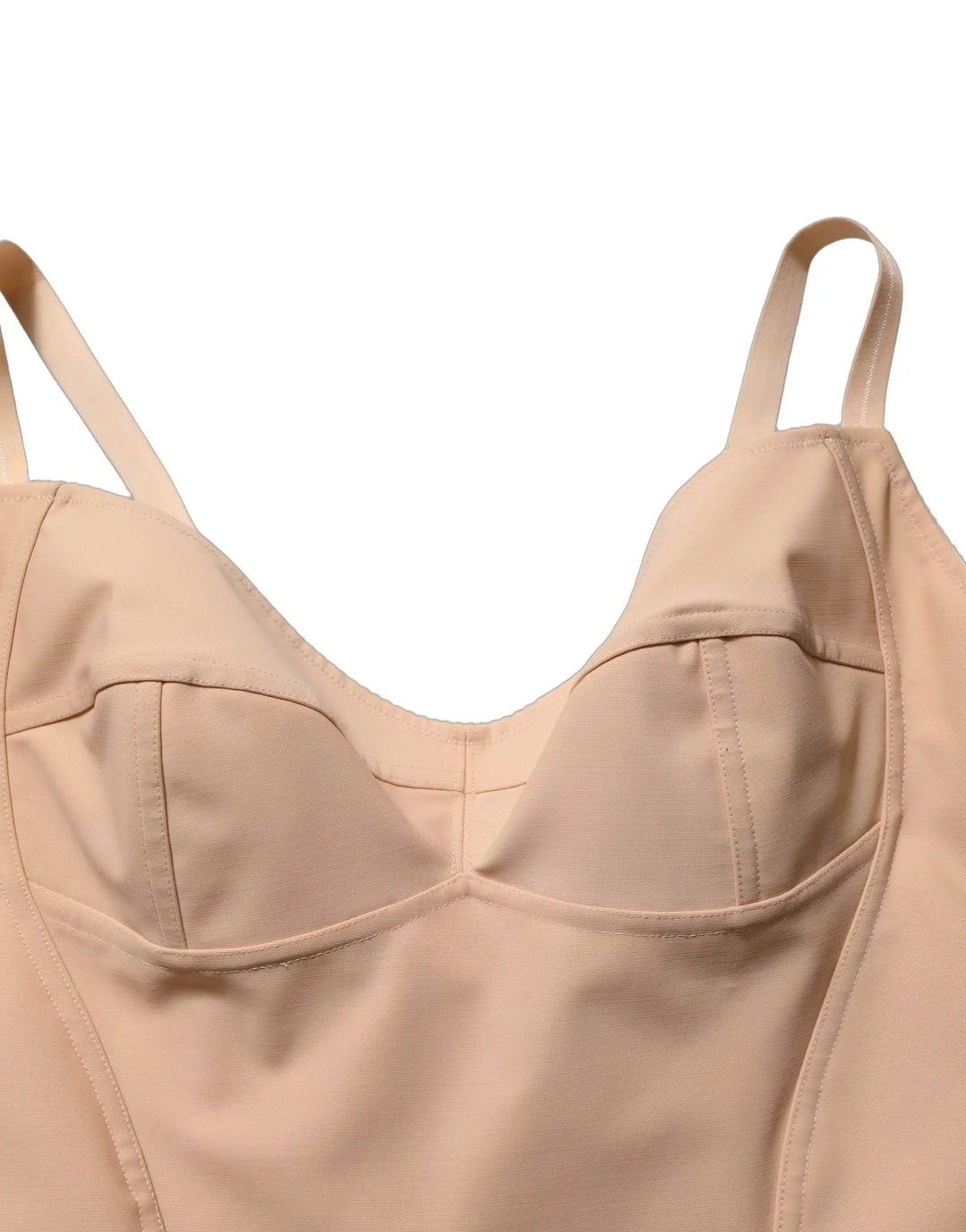 Dolce &amp; Gabbana Sample Sale | Dolce &amp; Gabbana Nude Nylon Full Body Shaper Bodysuit Top - | Designer outlet