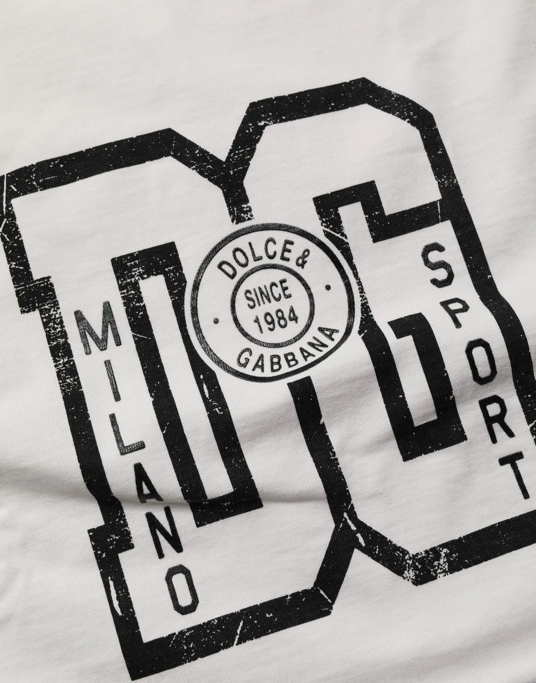 Dolce &amp; Gabbana Sample Sale | Dolce &amp; Gabbana White Cotton DG Logo Print Cropped Jersey Top - | Designer outlet