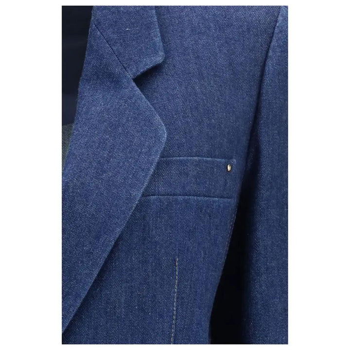 Giorgio Armani Sample Sale | Giorgio Armani Blue Elastane Denim Jacket - | Designer outlet