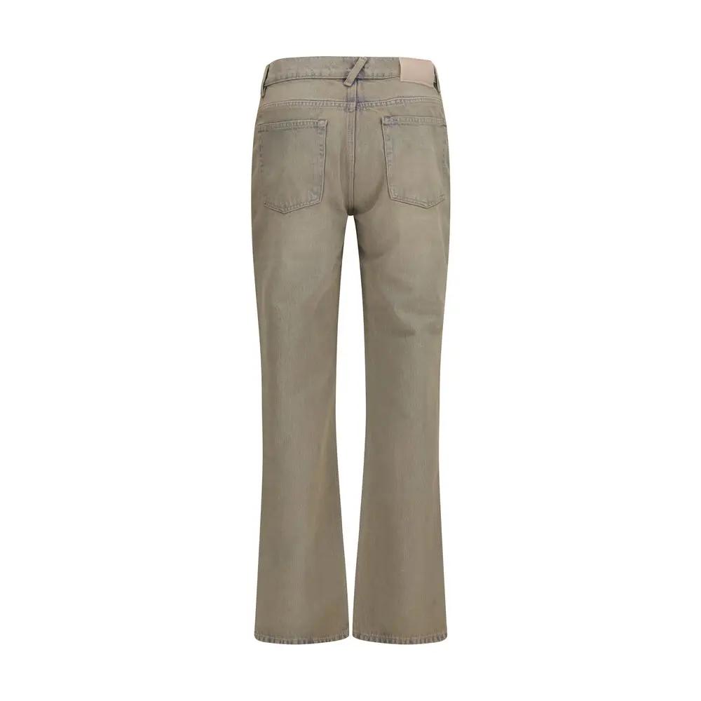Our Legacy Sample Sale | Our Legacy Bicolor Cotton Bootcut Jeans - | Designer outlet