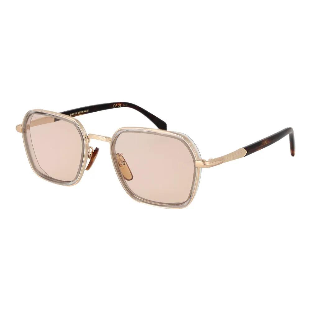David Beckham Sample Sale | David Beckham Rose Gold Metal Sunglasses - | Designer outlet