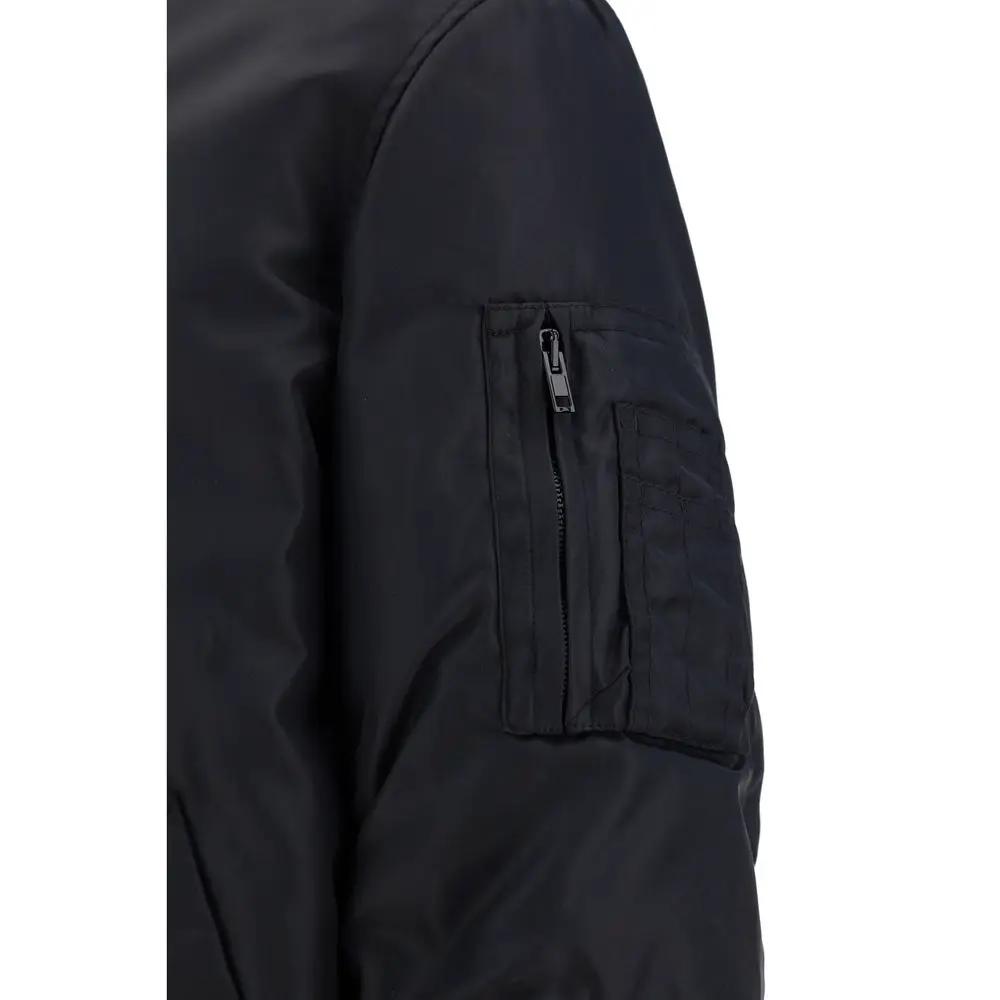 Moschino Black Polyamide Bomber