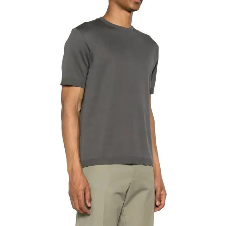 Herno Sample Sale | Herno Gray Cotton T-Shirt - | Designer outlet