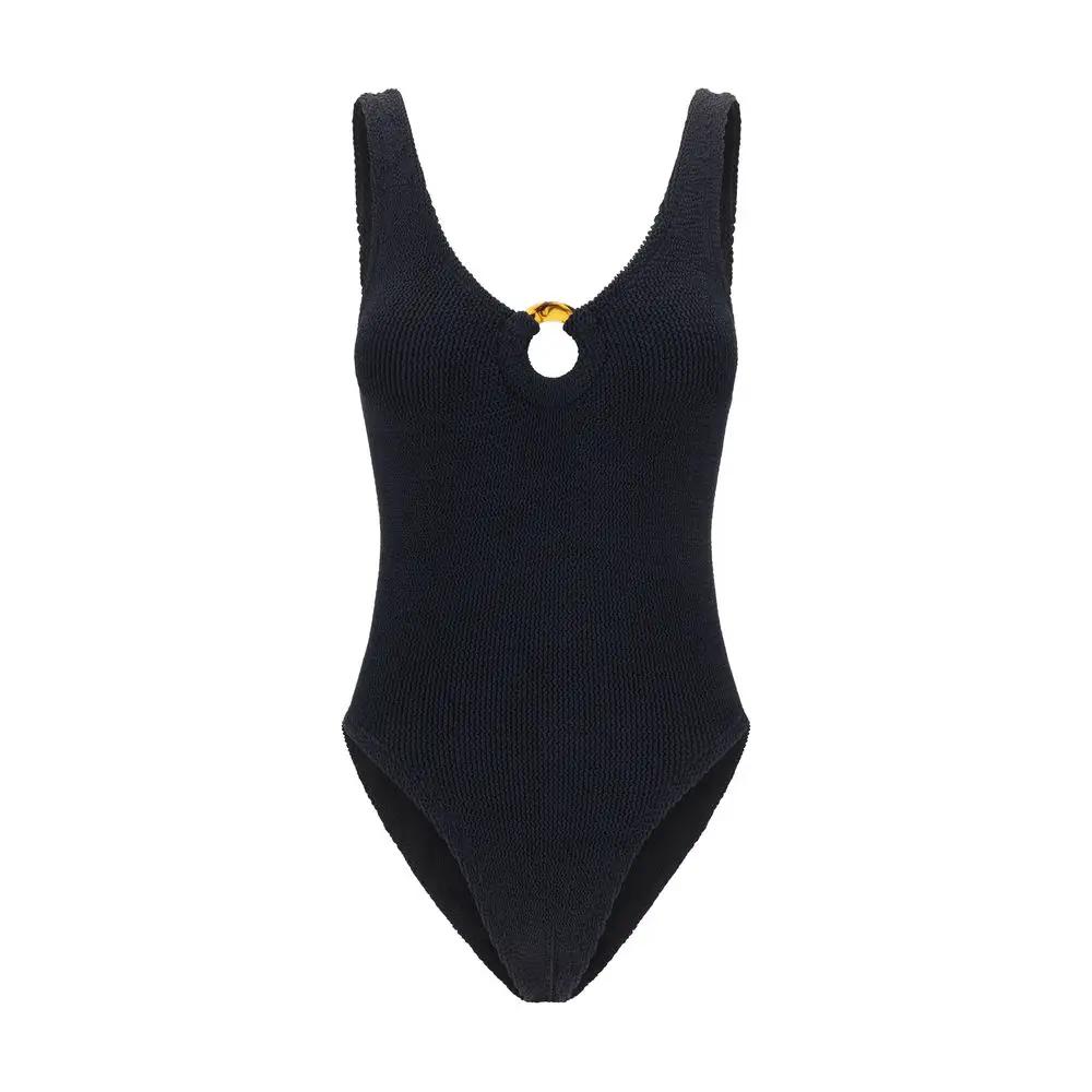 Hunza G Sample Sale | Hunza G Black Polyamide One-Piece Swimsuit - | Designer outlet