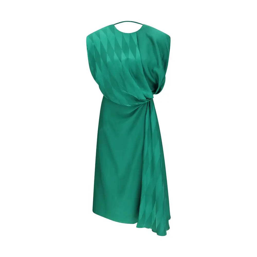 Versace Sample Sale | Versace Bicolor Silk Casual Dress - | Designer outlet