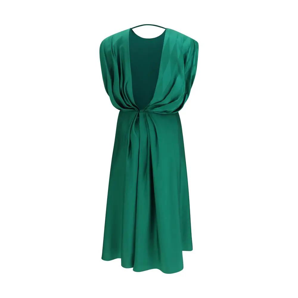 Versace Sample Sale | Versace Bicolor Silk Casual Dress - | Designer outlet