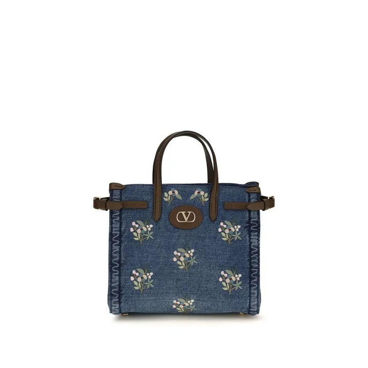 Valentino Garavani Sample Sale | Valentino Garavani Blue Cotton Shoulder Bag - | Designer outlet