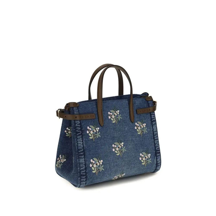 Valentino Garavani Sample Sale | Valentino Garavani Blue Cotton Shoulder Bag - | Designer outlet