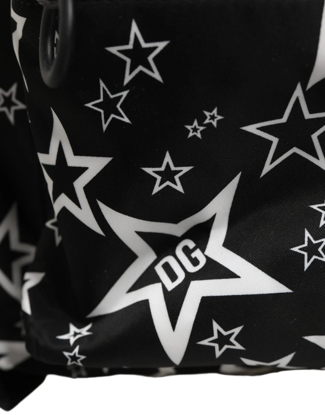 Dolce & Gabbana Black Millenial Stars Nylon Travel Backpack Borse Bag