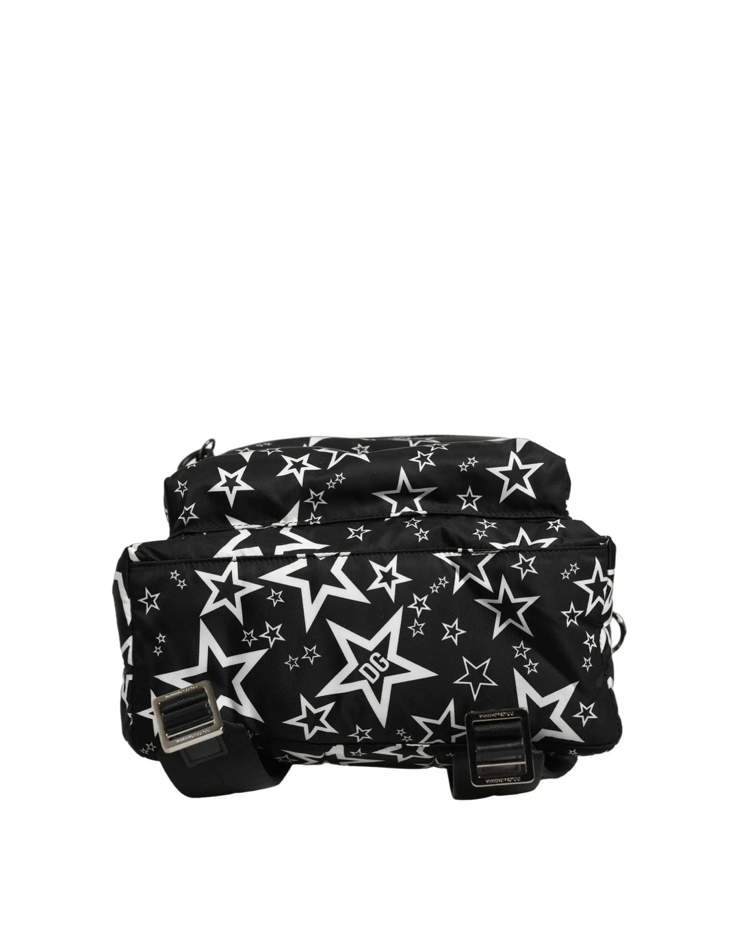Dolce & Gabbana Black Millenial Stars Nylon Travel Backpack Borse Bag