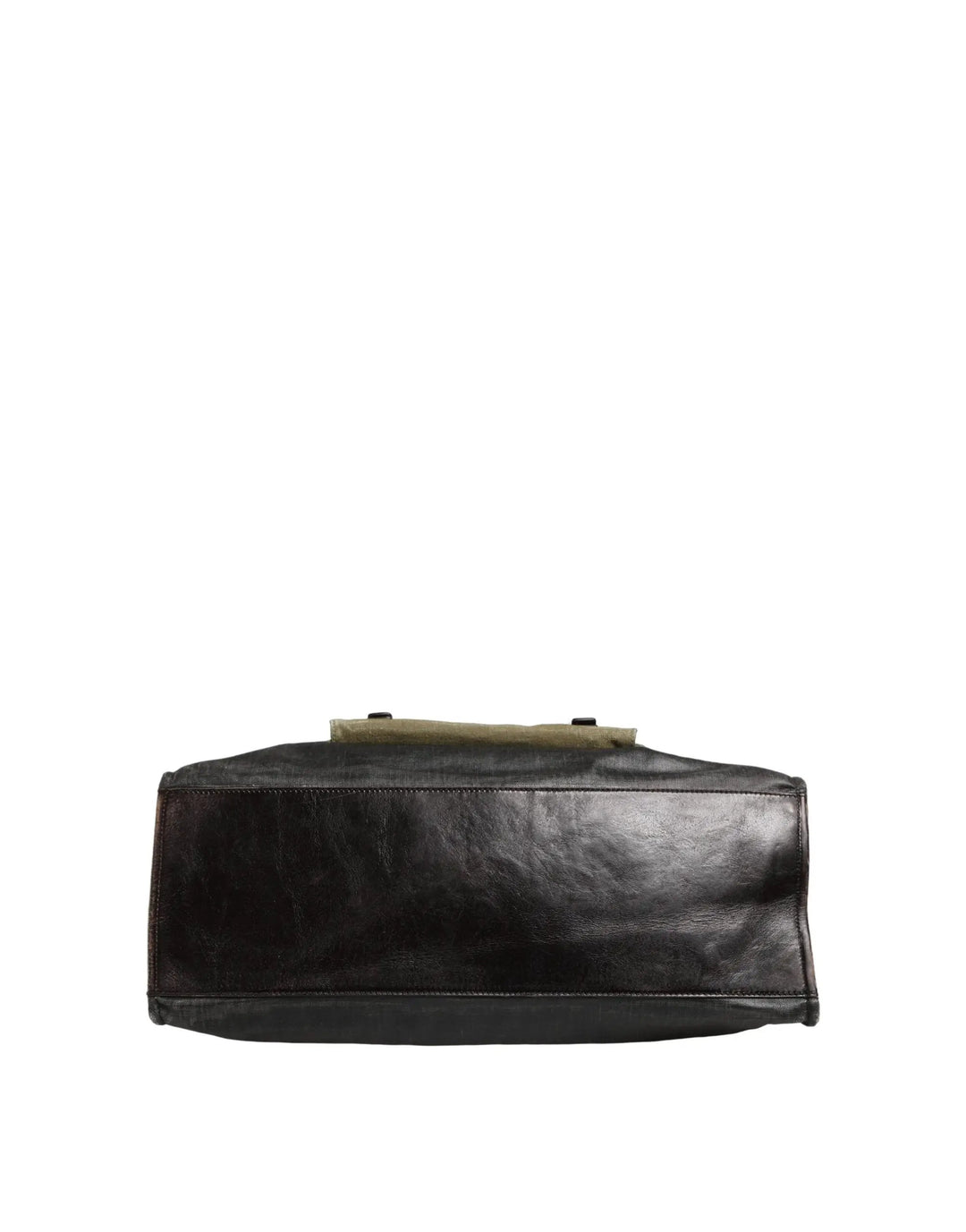 Dolce &amp; Gabbana Military Green Two Tone Tote Duffel Shoulder Borse Bag