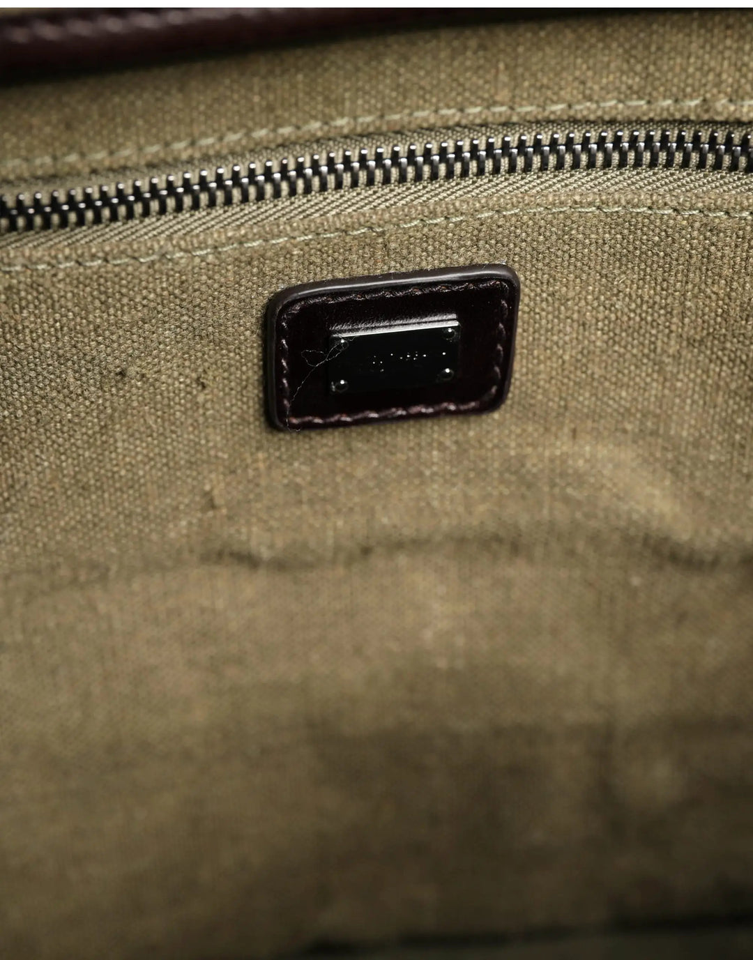 Dolce &amp; Gabbana Military Green Two Tone Tote Duffel Shoulder Borse Bag