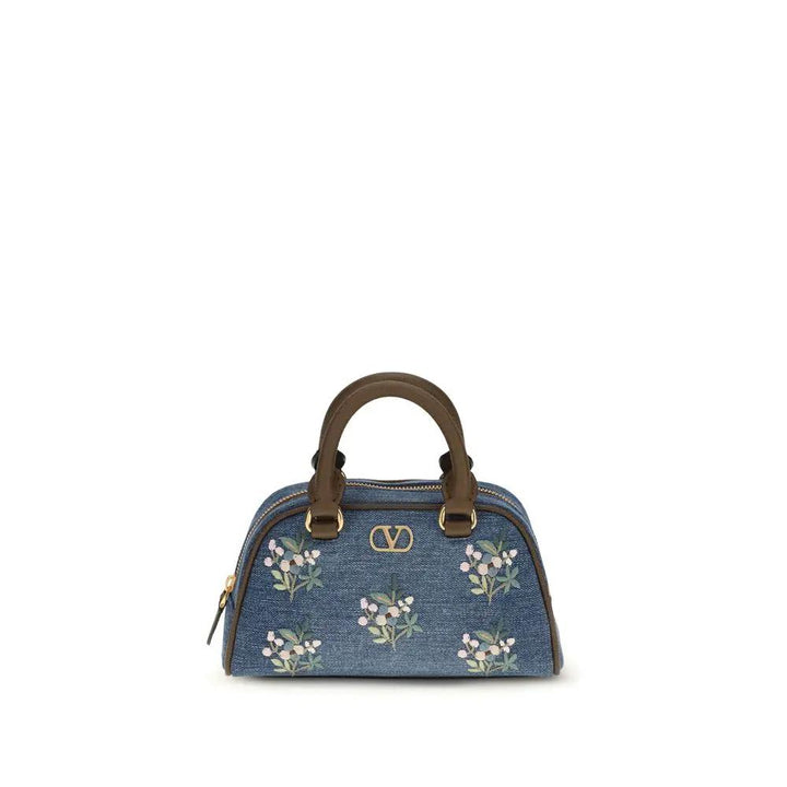 Valentino Garavani Blue Cotton Handbag