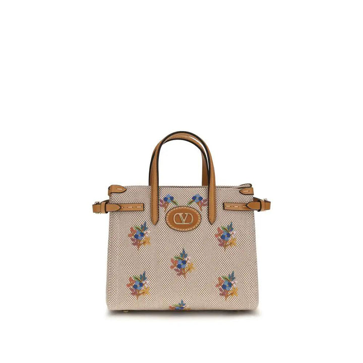 Valentino Garavani Beige Cotton Handbag