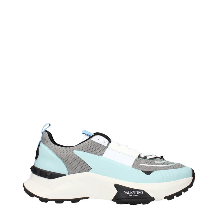 Valentino Garavani Gray Fabric Athletic Sneakers