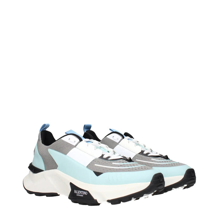 Valentino Garavani Gray Fabric Athletic Sneakers