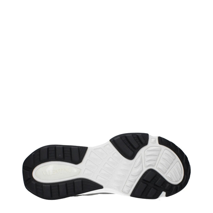 Valentino Garavani Gray Fabric Athletic Sneakers