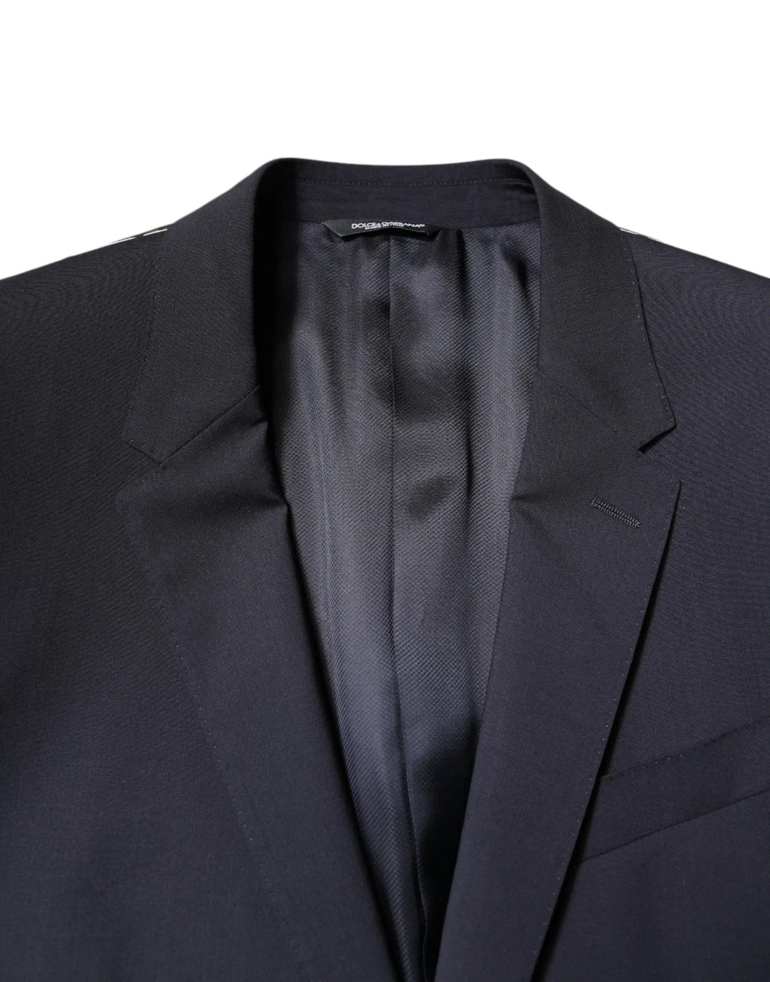 Dolce &amp; Gabbana Blazer MARTINI Dark Blue Wool SingleBreasted Blazer